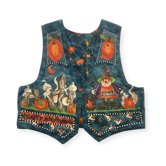 Hand Crafted Tops - ❌SOLD❌ Handmade 90s Halloween Vest